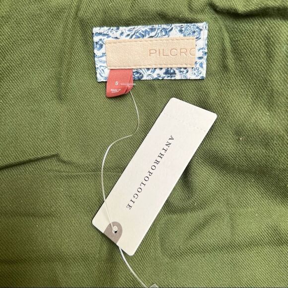 Anthropologie Pilcro Camo Sherpa Vest in Green Motif Small MSRP $198 - Picture 8 of 10